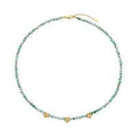 Chrysoprase Silver Necklace