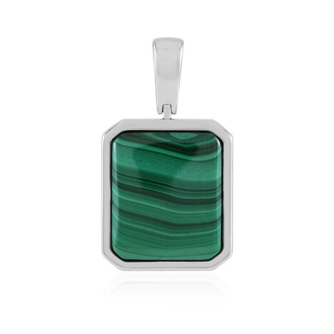 Colgante en plata con Malaquita (Adela Silber)