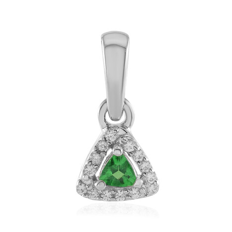 Tansania-Tsavorit-Silberanhänger