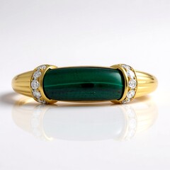 Anello in oro con Malachite (CIRARI)