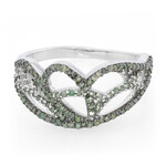 Anillo en plata con Diamante fantasía