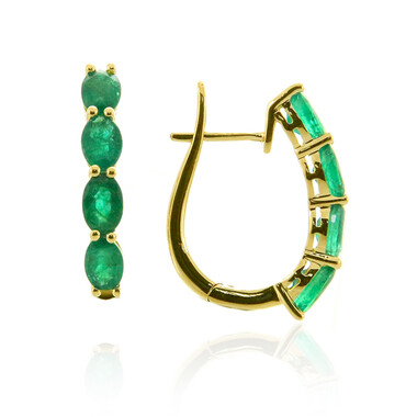 Orecchini in oro con Smeraldo Zambia AAA (CIRARI)