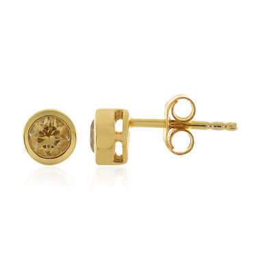 Pendientes en plata con Topacio imperial
