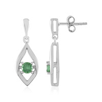 Orecchini in argento con Apatite Verde