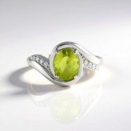 Sphene Silver Ring