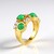 Anello in argento con Crisoprasio (KM by Juwelo)