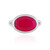 Zilveren ring met een framboos chalcedoon