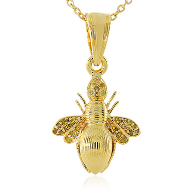Collana in argento con Diamante Giallo I3