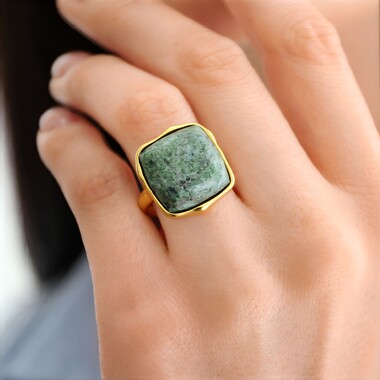 Fuchsite Silver Ring (dagen)