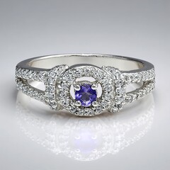 Anello in argento con Iolite Ceylon