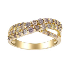 Gouden ring met I1 Sierlijke diamant (CIRARI)