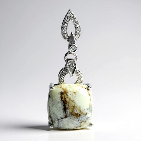 Pendentif en argent et Magnésite