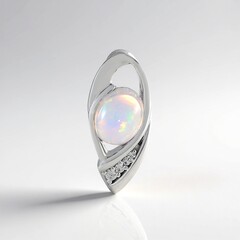 Ciondolo in argento con Opale di Welo