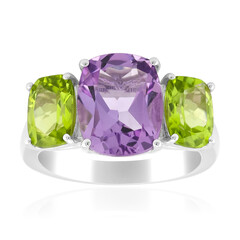 Anillo en plata con Amatista (de Melo Essence)