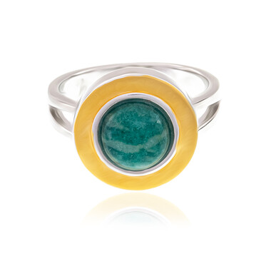 Amazonit-Silberring (MONOSONO COLLECTION)