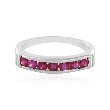 Anello in argento con Rubino del Madagascar