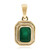 Ciondolo in oro con Smeraldo Zambia