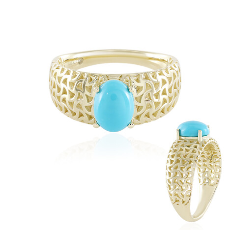 Bague en or et Turquoise Sleeping Beauty (Ornaments by de Melo)