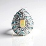 Anello in argento con Opale di Welo (SAELOCANA)