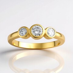 Anello in oro con Diamante SI1 (G) (Annette)
