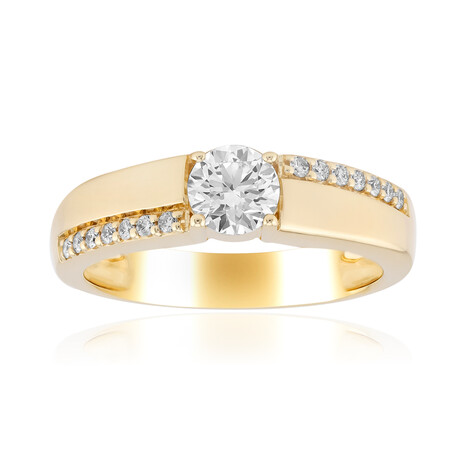 Anillo en oro con Diamante VVS2 (G) (Annette)