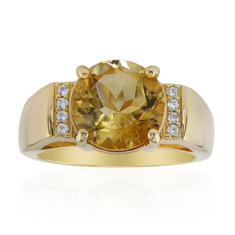 Bague en argent et Citrine