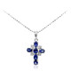 Gouden halsketting met een blauwe saffier (Nara Jewelry)