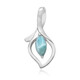 Zilveren hanger met een larimar