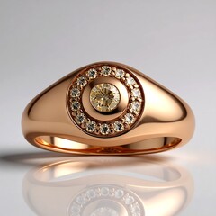 Anello in oro con Diamante Rose de France SI1 di Argyle