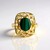 Anello in argento con Malachite (Ornaments by de Melo)