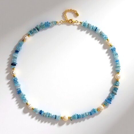 Collana in argento con Acquamarina Brasiliana