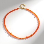 Collana in argento con Opale Arancione d'Etiopia