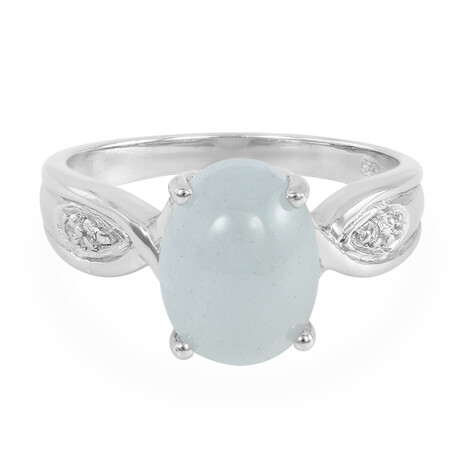 Aquamarine Silver Ring