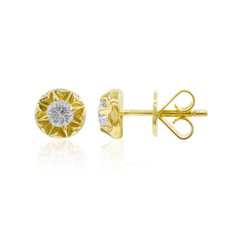 18K VS1 (F) Diamond Gold Earrings (adamantes [!])