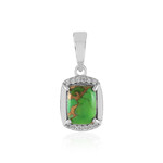 Ciondolo in argento con Turchese Kingman Mohave Verde