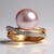 Bague en or et Perle Ming rose royal (TPC)