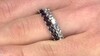 Zilveren ring met granaten