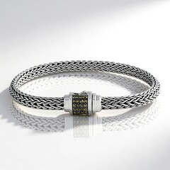 Bracciale in argento con Marcassite (Nan Collection)