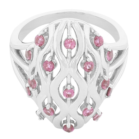 Anillo en plata con Turmalina rosa