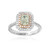Gouden ring met een SI2 Groene Diamant (CIRARI)