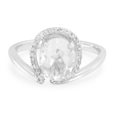 Anillo en plata con Petalita