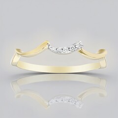 Anello in oro con Diamante SI1 (G) (Annette)