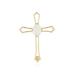 Ciondolo in argento con Opale di Welo (Adela Silber)