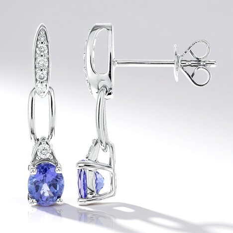 Orecchini in oro con Tanzanite AAA (CIRARI)