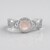 Anello in argento con Quarzo Rosa