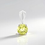 Ciondolo in argento con Quarzo Ouro Verde