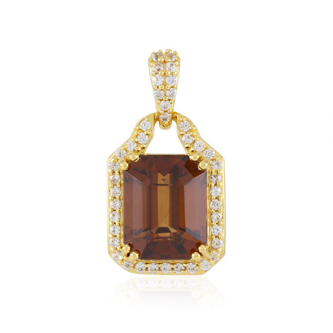 Canary Zircon Silver Pendant (Adela Silber)