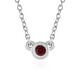 Collier en argent et Rubis de Tanzanie (Adela Silber)