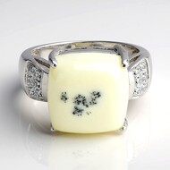 Anello in argento con Agata Dendritica