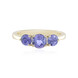 Anello in oro con Tanzanite AAA (de Melo)